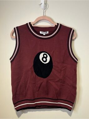 NWT vigoss 8 ball sweater vest size large